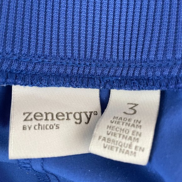 Zenergy by Chico’s Womens Blue High Rise Cropped Cargo Pant Size 3 US XL/16 - Picture 12 of 14